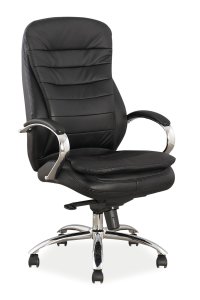 Кресло SIGNAL офисное Q-154 Черный Кожа